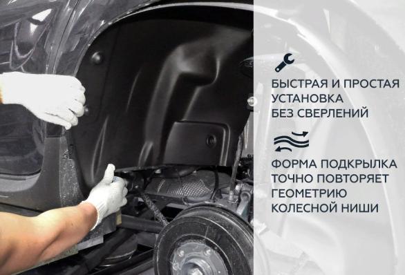 Подкрылки для Volkswagen Golf 2 передняя пара Ново Пласт