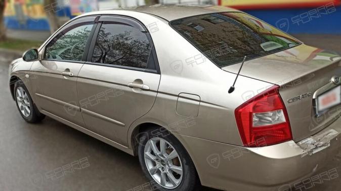 Дефлекторы окон (ветровики) Kia Cerato I Sd 2004-2008"EuroStandard" (Киа Черато) Кобра Тюнинг