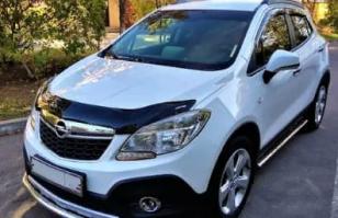 Дефлектор капота (мухобойка) Opel Mokka с 2012 г.в. (Опель Мокка) Вип Тюнинг